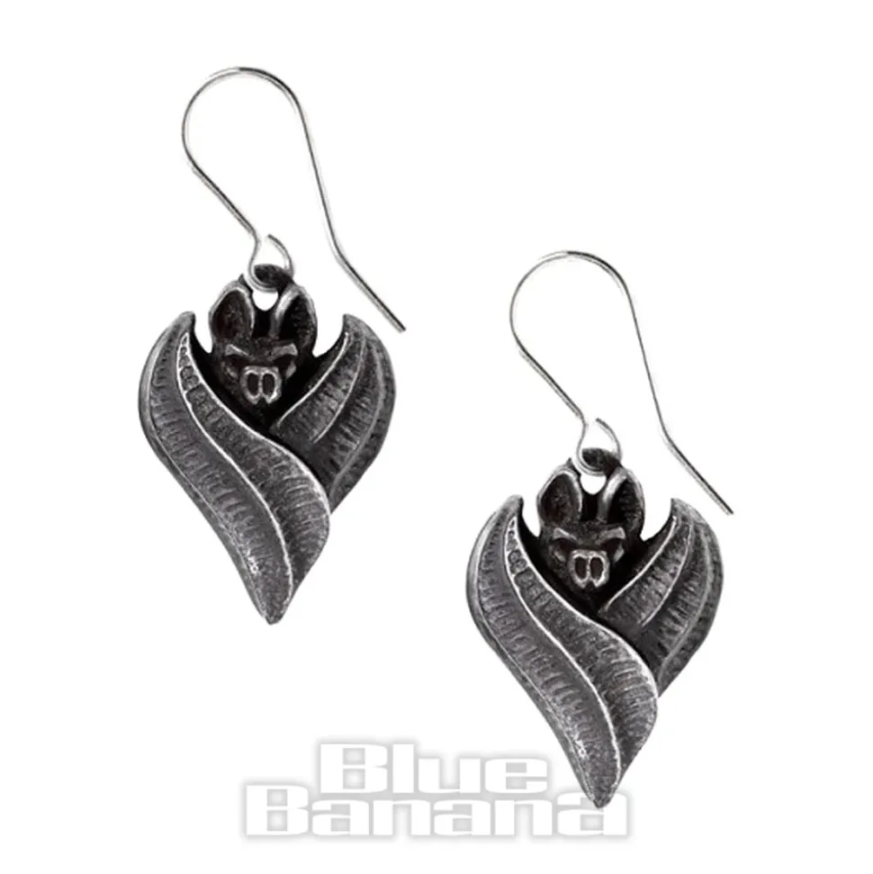 Alchemy Gothic Evil-Lution Earrings (Silver)