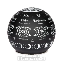 Alchemy Gothic Pagan Calendar Globe Light (Black)