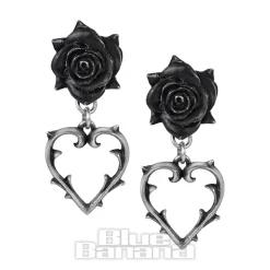 Alchemy Gothic Wounded Love Earrings (Pewter)