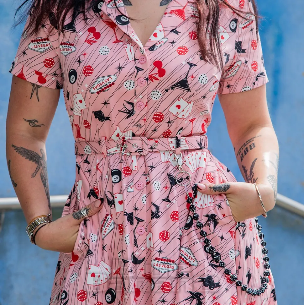 Banned Bella Viva Las Vegas Dress (Pink)