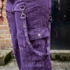 Banned Candy Strap Trousers (Purple)