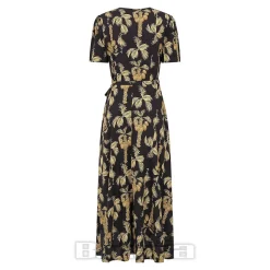 Banned Carol Golden Hour Wrap Dress (Black)