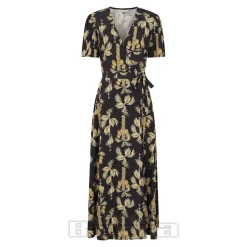 Banned Carol Golden Hour Wrap Dress (Black)
