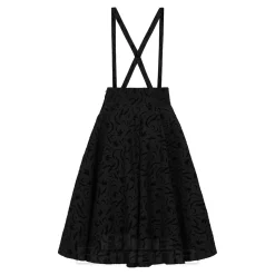 Banned Cecilia Witchy Suspender Midi Skirt (Black)