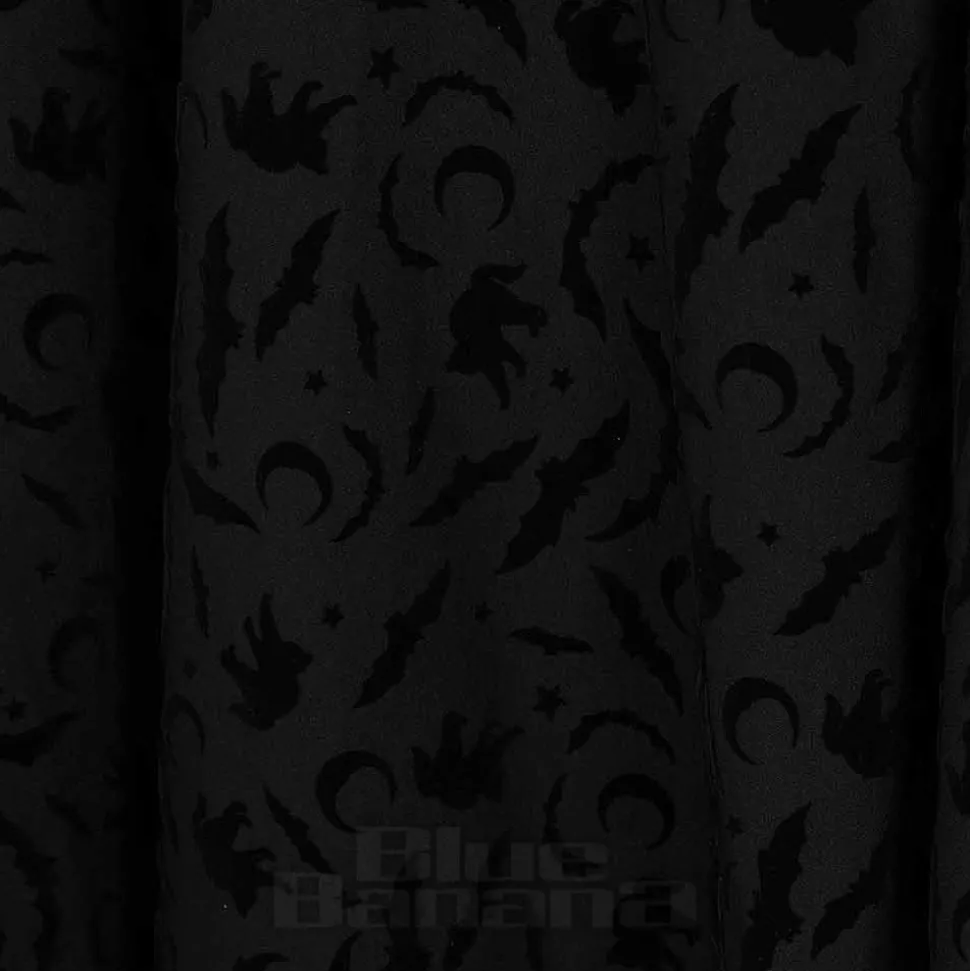 Banned Cecilia Witchy Suspender Midi Skirt (Black)