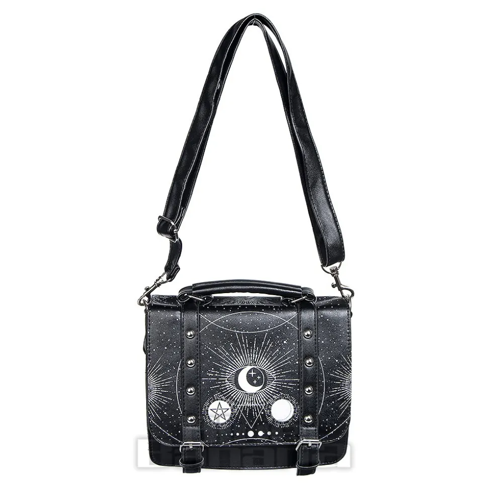 Banned Cosmic Satchel Bag (Black/White)