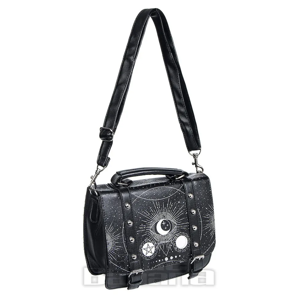 Banned Cosmic Satchel Bag (Black/White)