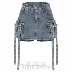 Banned Denim Dita Shorts (Blue)