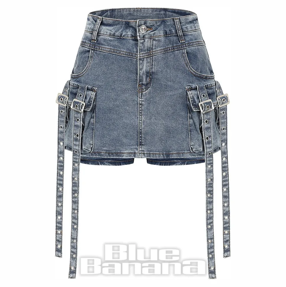 Banned Denim Dita Shorts (Blue)