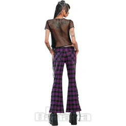 Banned Grunge Grid Top (Black)