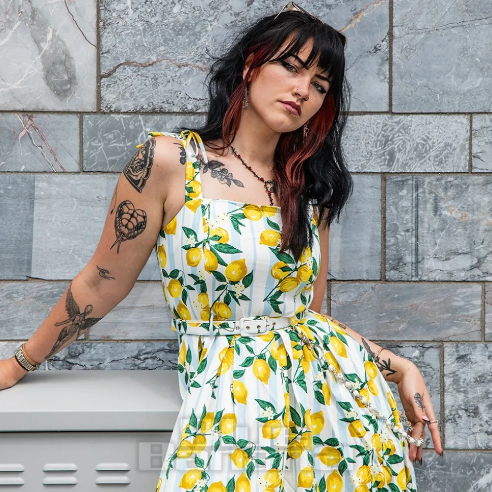 Banned June Lemon Dress (Multicolour)