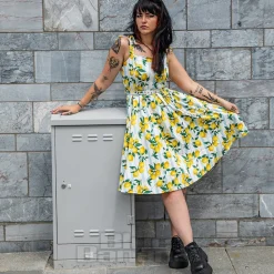 Banned June Lemon Dress (Multicolour)