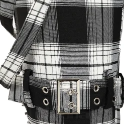 Banned Nocturne Buckle Trousers (Black/White)