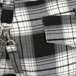Banned Nocturne Buckle Trousers (Black/White)