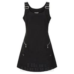 Banned No Rules Buckle Mini Dress (Black)