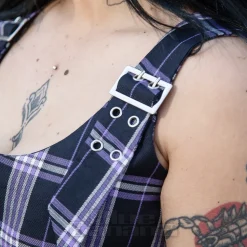 Banned No Rules Buckle Mini Dress (Purple)
