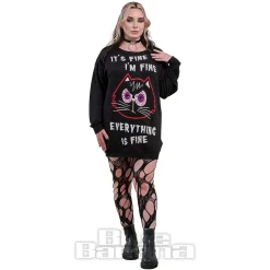 Banned Panic Purrfect Jumper (Black)