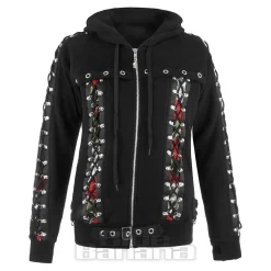 Banned Pixie Skull Hoodie (Black)