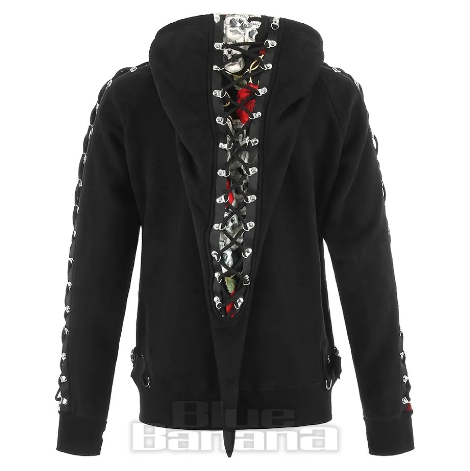 Banned Pixie Skull Hoodie (Black)
