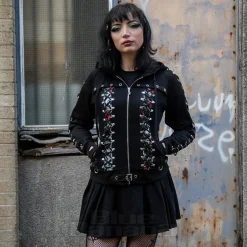 Banned Pixie Skull Hoodie (Black)