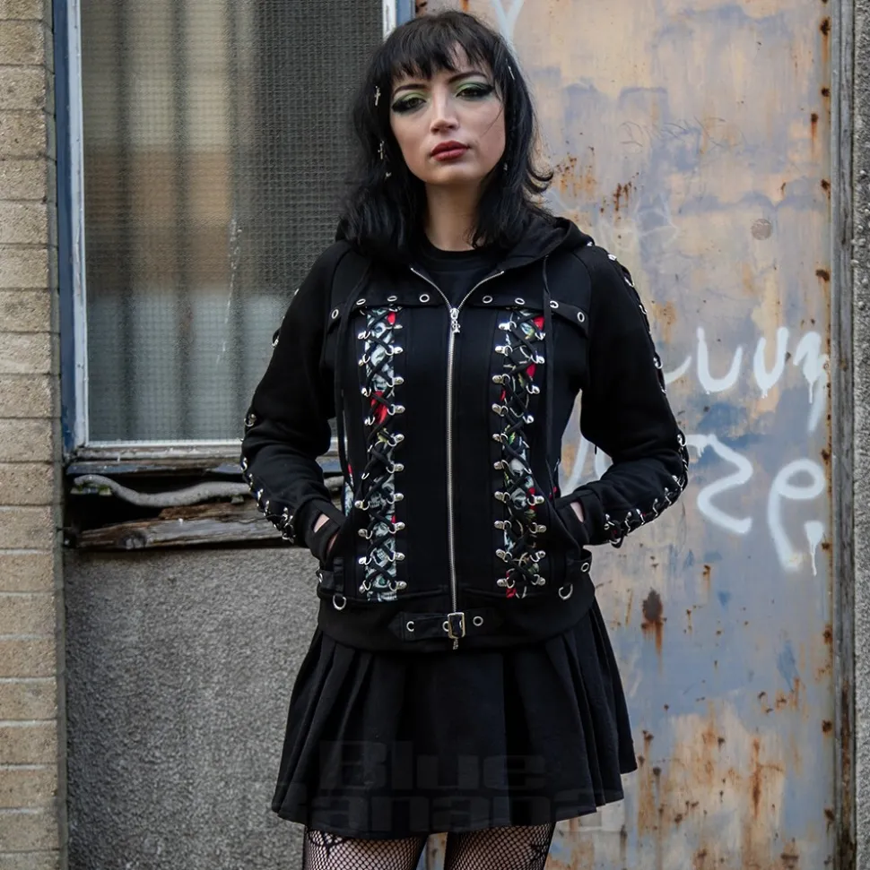 Banned Pixie Skull Hoodie (Black)