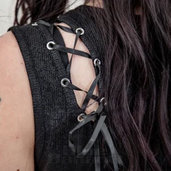 Banned Rogue Ribbon Top (Black)