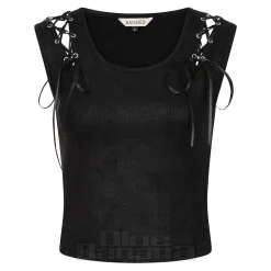 Banned Rogue Ribbon Top (Black)