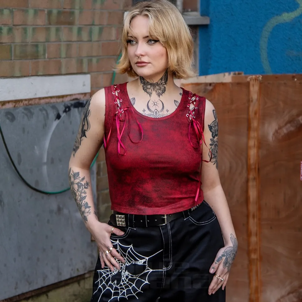 Banned Rogue Ribbon Top (Red)