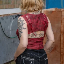 Banned Rogue Ribbon Top (Red)