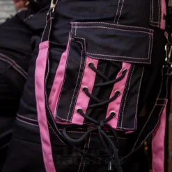 Banned Strappy Paxt Trousers (Black/Pink)