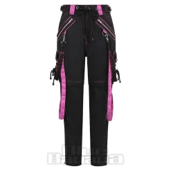 Banned Strappy Paxt Trousers (Black/Pink)