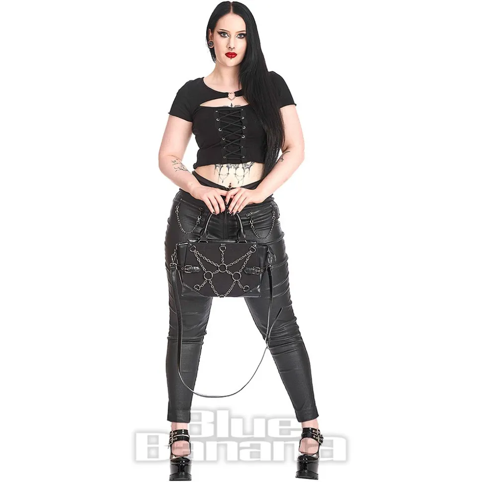 Banned Through the Darkness Crop Top (Black)