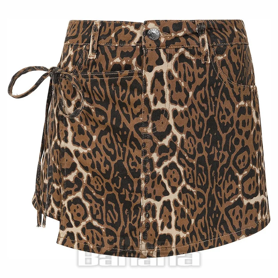 Banned Wild Instincts Shorts (Leopard Print)