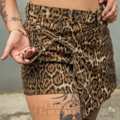Banned Wild Instincts Shorts (Leopard Print)