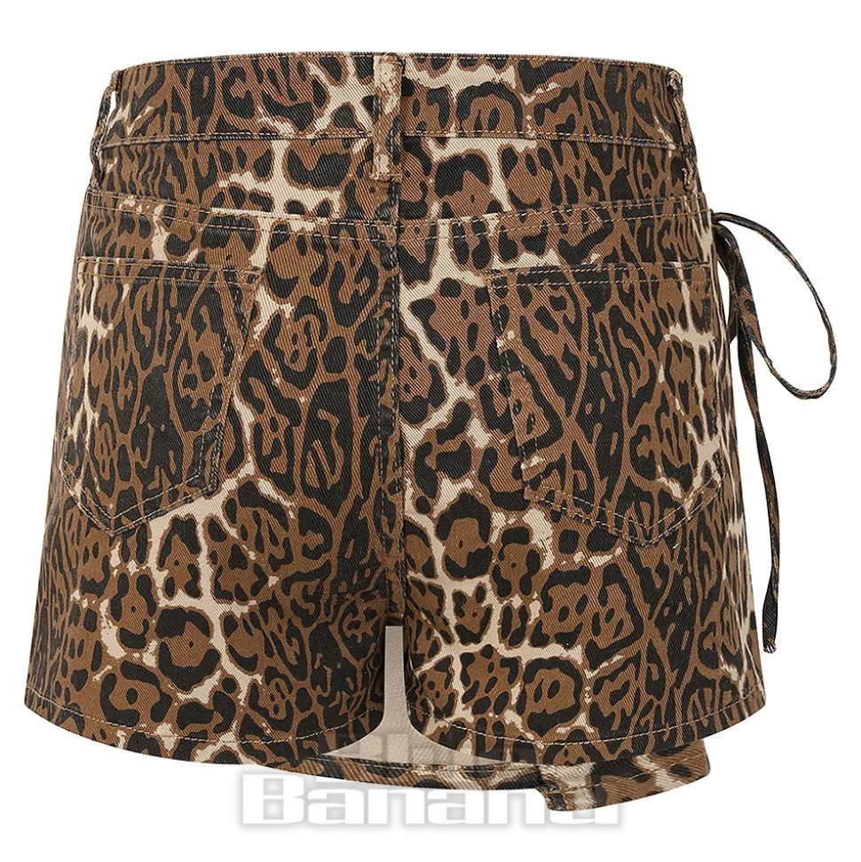 Banned Wild Instincts Shorts (Leopard Print)