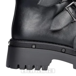 Bleeding Heart Buckle Boots (Black)
