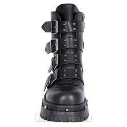 Bleeding Heart Buckle Boots (Black)