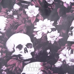 Bleeding Heart Skulls Handbag (Red)