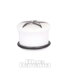 Blue Banana Acrylic Glow Nautical Ear Plug 3-12mm (White)