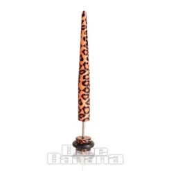 Blue Banana Acrylic Leopard Print Fake Ear Stretcher (Natural)