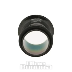Blue Banana Acrylic Plain Ear Plug 4-10mm (Black)