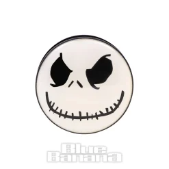 Blue Banana Acrylic Pumpkin Face Ear Plug 26-36mm (Black/White)