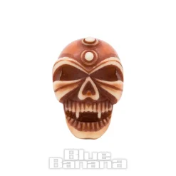 Blue Banana Acrylic Skull Ear Plug 4-12mm (Brown)