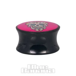 Blue Banana Acrylic Sugarskull Ear Plug 4-22mm (Pink)