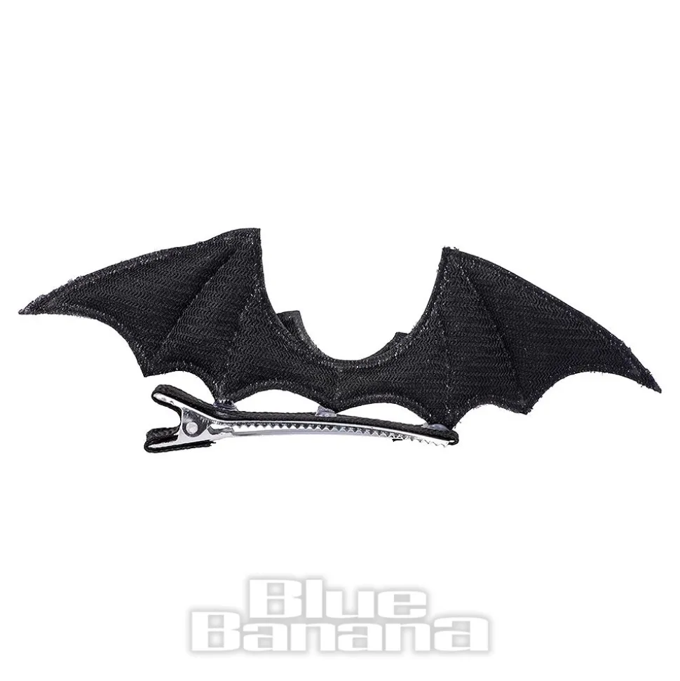 Blue Banana Bat Hair Clip (Black)