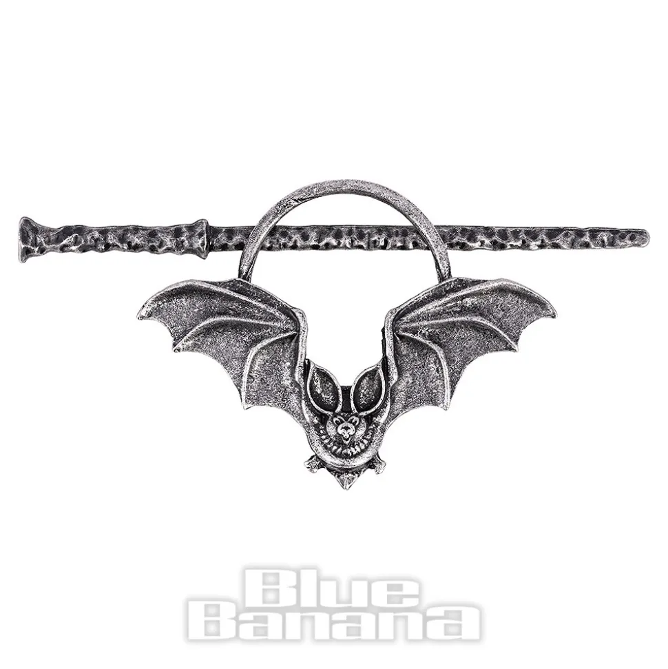 Blue Banana Bat Hair Pin (Black)