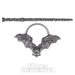 Blue Banana Bat Hair Pin (Black)