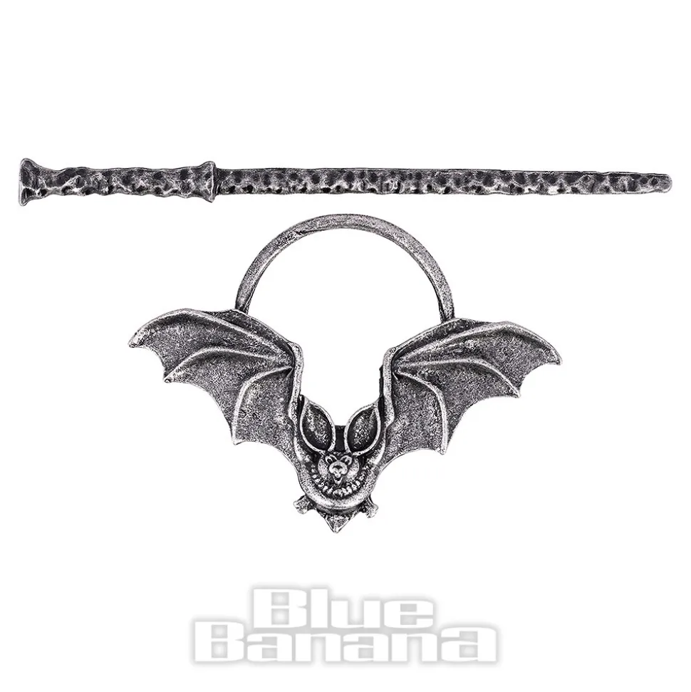 Blue Banana Bat Hair Pin (Black)