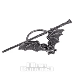 Blue Banana Bat Hair Pin (Black)