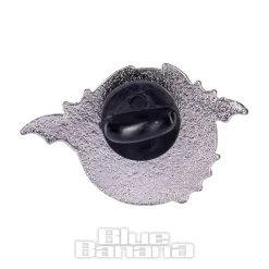 Blue Banana Bats & Pentagrams Pin Badge (Black)